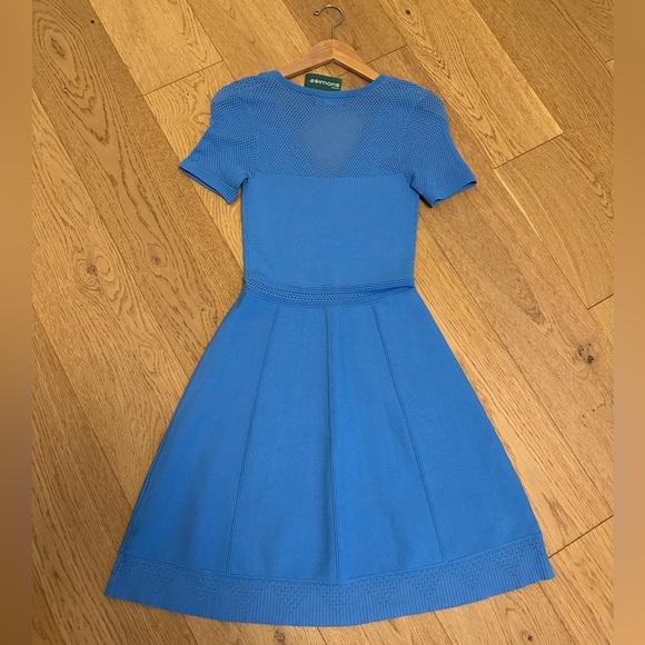 Icône Baby Blue V-Neck Knit Dress Size XS - Picture 3 of 5